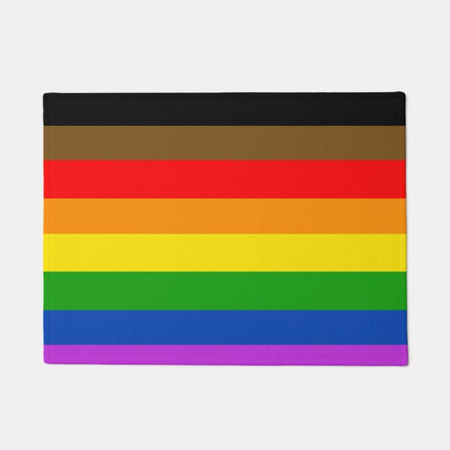 Inklusives LGBT-Pride-Flag Fußmatte (Vorderseite)