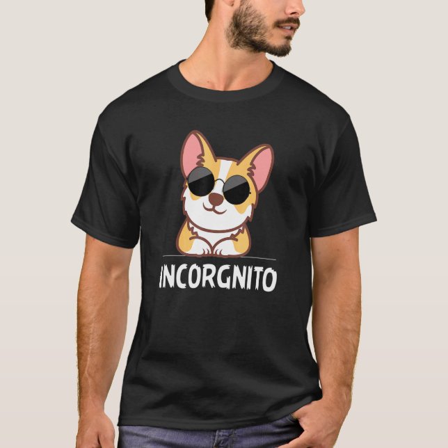 Inkognito Corgi Corgi T-Shirt (Vorderseite)
