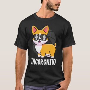 Inkognito Corgi für Kinder Männer Corgi Sicherheit T-Shirt