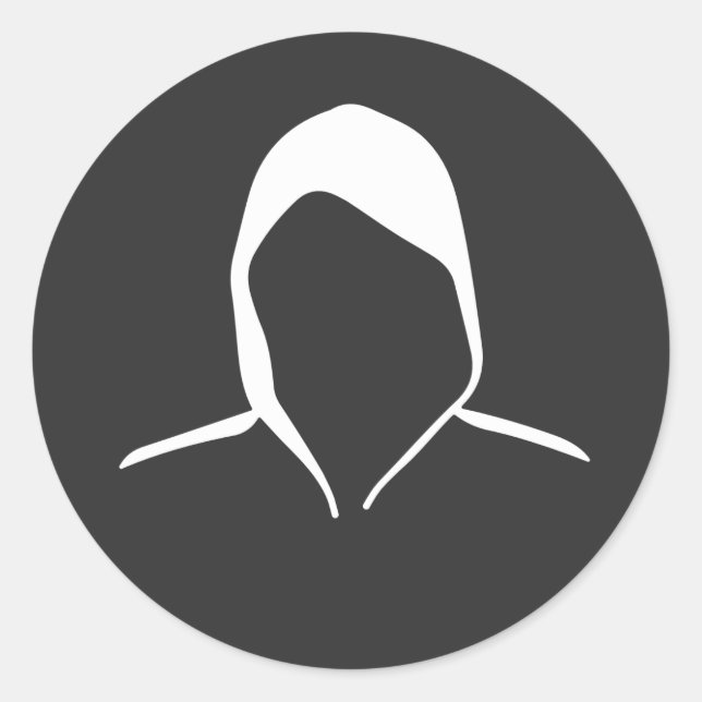 Inkognito-Modus Runder Aufkleber (Vorderseite)