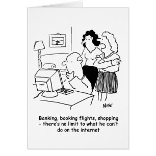 Inkompetenter Mann am Computer