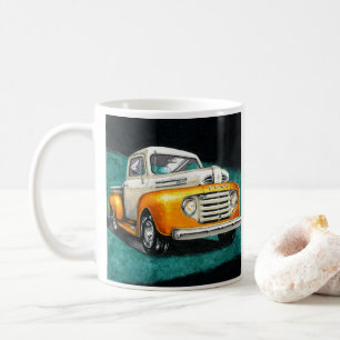 Inktober 2018 Tag 16 - Klassischer LKW der 1950er Kaffeetasse