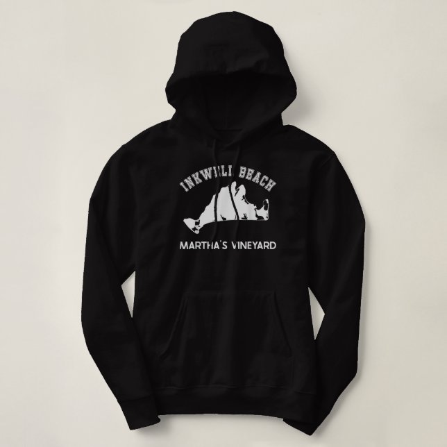 Inkwell Beach, Oak Bluffs, Martha's Vineyard, MA V Hoodie (Design vorne)