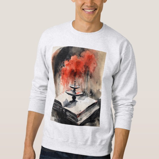 "Inkwell Legacy: Zeitlose Schriftkunst" Sweatshirt (Vorderseite)