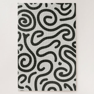 Inky Labyrinth | Moderne abstrakte Linienkunst-Puz Puzzle