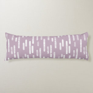 Inky Rounded Lines Muster   White on Mauve Seitenschläferkissen