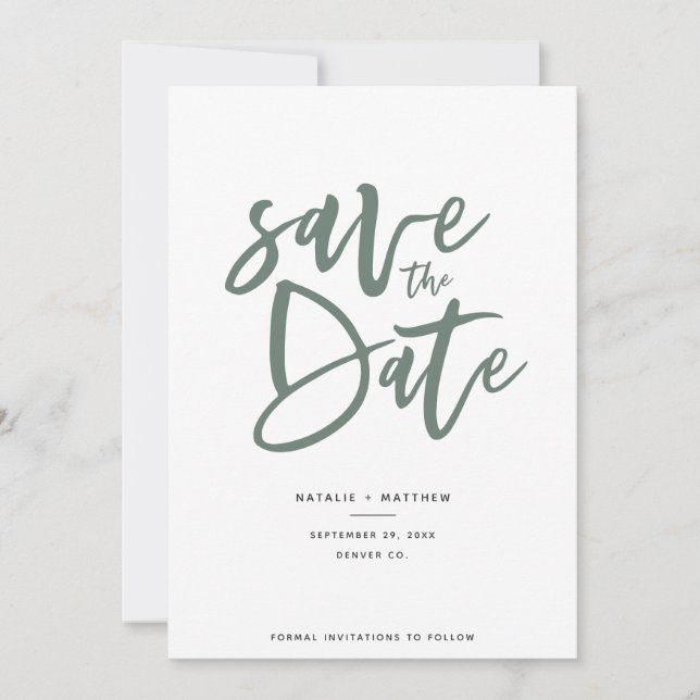 Inky Schrift Save-the-Date Save The Date (Vorderseite)