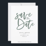 Inky-Skript Save the Date<br><div class="desc">Inky Drehbuch Save the Date moderne minimale Save the Date Hochzeitseinladung. Hintergrund- und Textfarbe können in Anzug Ihres Stils geändert werden.</div>