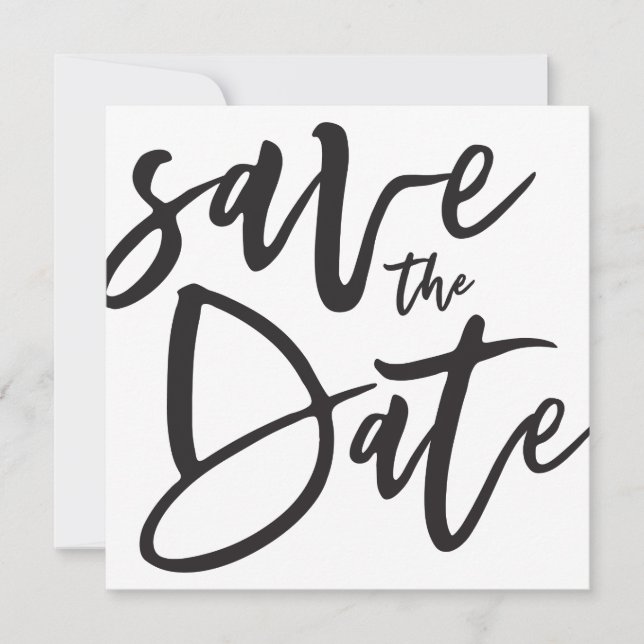 Inky-Skript Save the Date (Vorderseite)