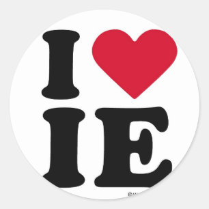 INLAND EMPIRE - I LIEBE IE - I LIEBE INLAND EMPIRE RUNDER AUFKLEBER
