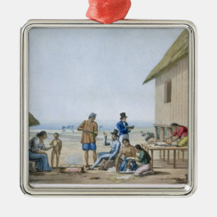 Inländische Berufe, Agagna, Guam, Philippinen, f Silbernes Ornament