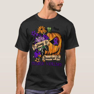 Inländische Gewalt Sensibilisierung Retrotro hallo T-Shirt