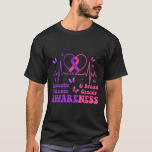 Inländische Gewalt und Amp; Brustkrebs-Bewusstsein T-Shirt