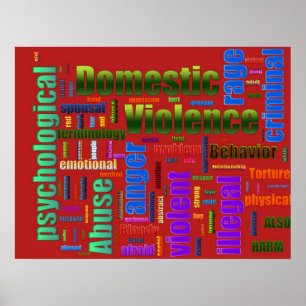 Inländischer Gewalt-Missbrauchs-in Verbindung Poster
