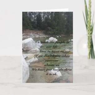 Inländischer Missbrauchs-Ermutigungs-Karte Karte