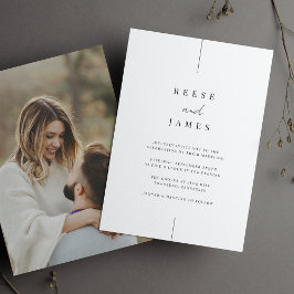 Inline-Foto | Moderne Minimale Hochzeit Einladung