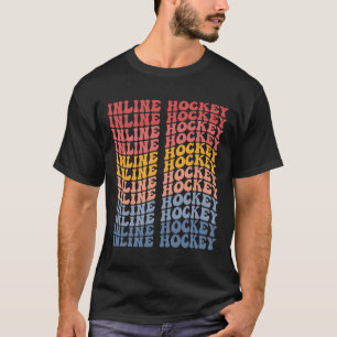 Inline Hockey Groovy Retro Sportartikel T-Shirt