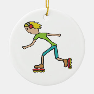 Inline-Skaten Keramik Ornament