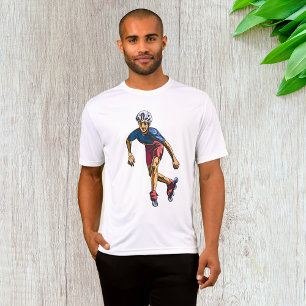 Inline Skater Cool Retro Rollerblading T-Shirt