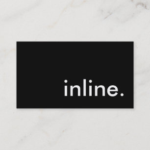 inline. visitenkarte
