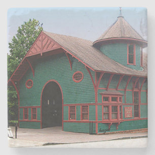 Inman Park, Trolley Barn, Atlanta Marble Untersetz Steinuntersetzer