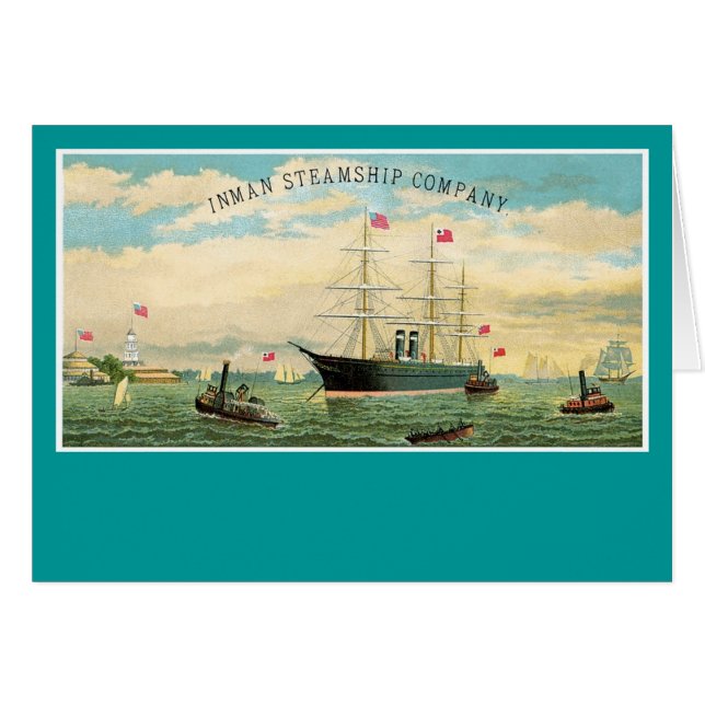 Inman Steamship Company (Vorderseite (Horizontal))