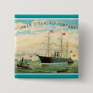 Inman Steamship Company Button