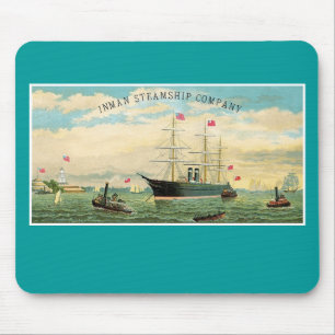Inman Steamship Company Mousepad