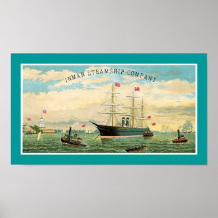 Inman Steamship Company Poster