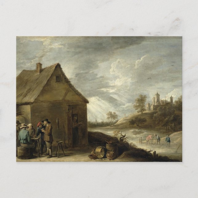 Inn am Fluss Postkarte (Vorderseite)