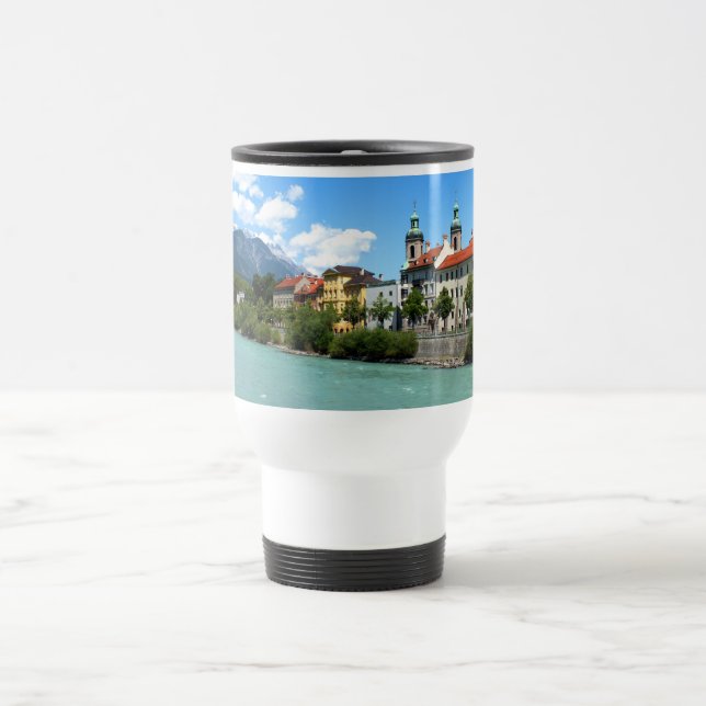 Inn in Innsbruck Reisebecher (Mittel)