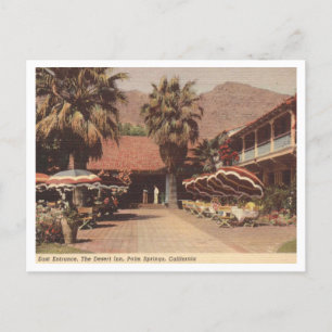 Inn, Palm Springs CA, 1940er Vintag Postkarte