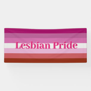 Innen- / Außenbanner - Lesbische Pride-Flagge Banner