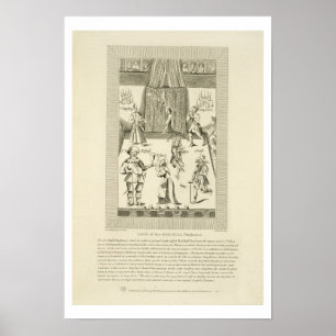 Innen des Red Bull Playhouse, frontispiece to Poster