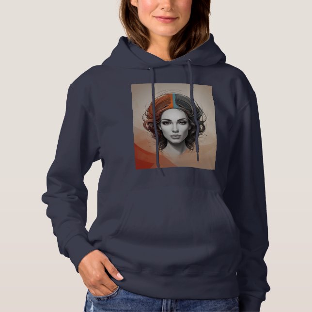 innen heraus lebendiges Mädchen Hoodie (Vorderseite)