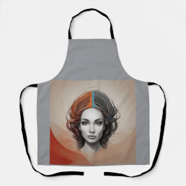 innen heraus lebendiges Mädchen Schürze