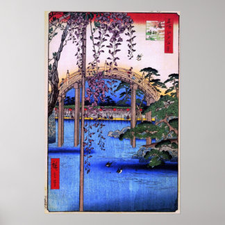 Innen Kameido Tenjin Shrine (亀 戸 天 神 内 境 Poster