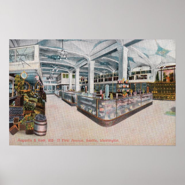 Innenansicht Augustine & Kyer Bäckerei Poster (Vorne)