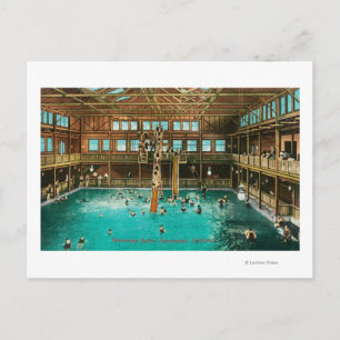 Innenansicht der Bäder Postkarte