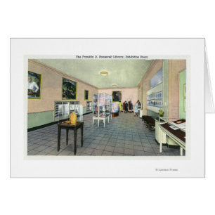 Innenansicht der FDR-Bibliothek, Ausstellung