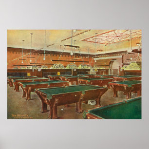 Innenansicht der Graney Pool Hall Poster