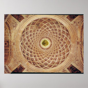 Innenansicht der Kuppel in der Kapelle Poster