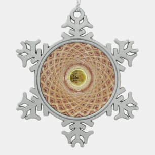 Innenansicht der Kuppel in der Kapelle Schneeflocken Zinn-Ornament