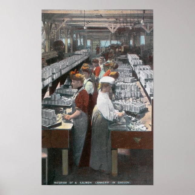 Innenansicht der Lachskannerwerker Poster (Vorne)