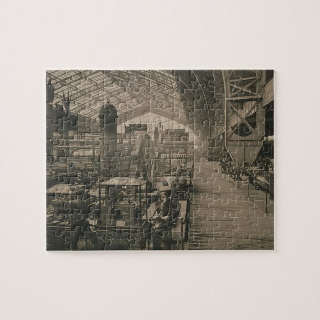 Innenansicht der Maschineriehalle, von "L'Album Puzzle (Horizontal)