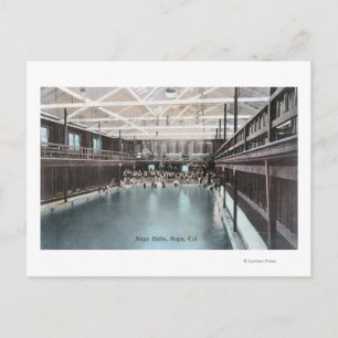 Innenansicht der Napa-BäderNapa, CA Postkarte