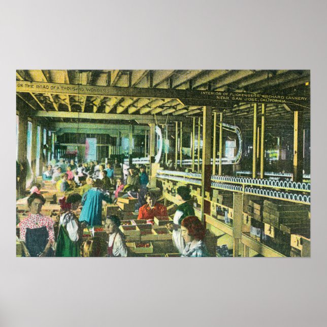 Innenansicht der Orchesterwerkstatt Flickenger Poster (Vorne)