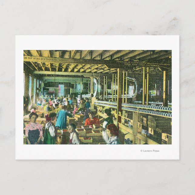 Innenansicht der Orchesterwerkstatt Flickenger Postkarte (Vorderseite)