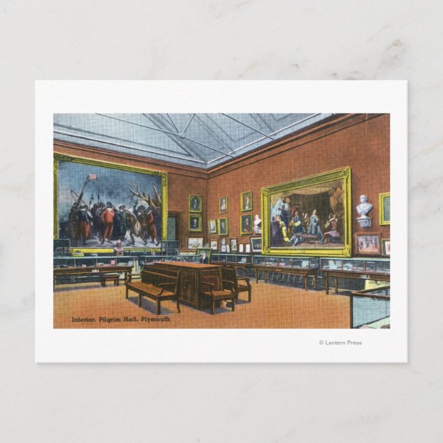 Innenansicht der Pilgerhalle Postkarte (Vorderseite)