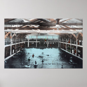 Innenansicht der Salzwasserbäder von Nerides Poster